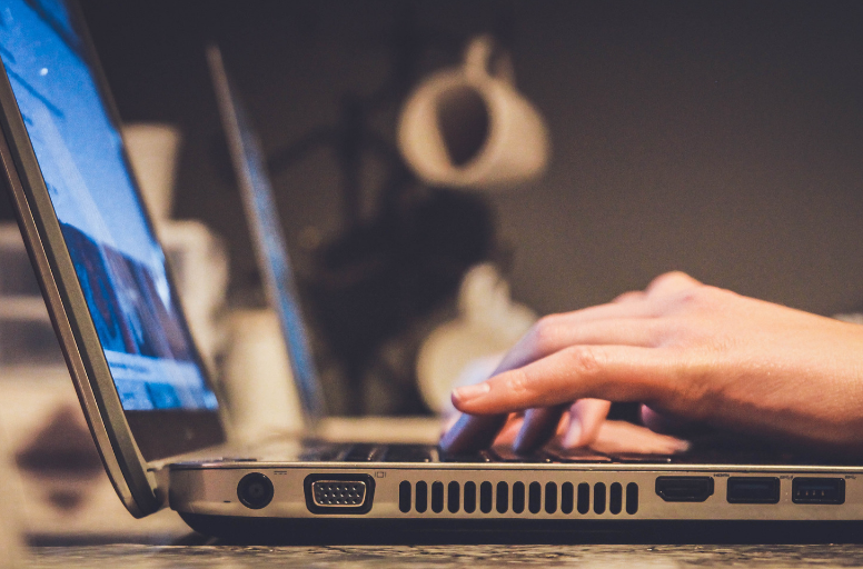 typing email