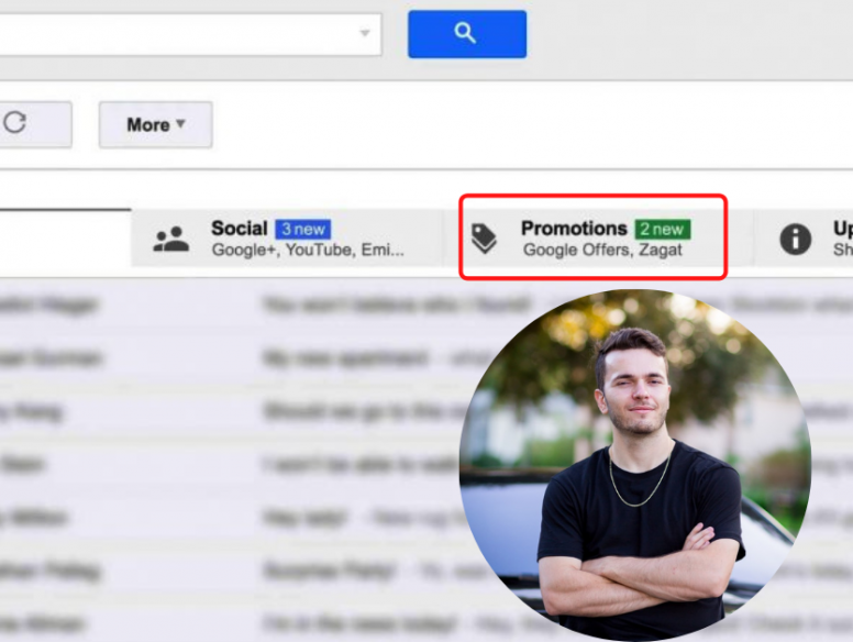 Google promotions tab and Troy Ericson
