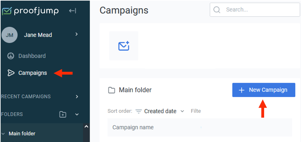 Campaigns and Proofs | ProofJump Help Center